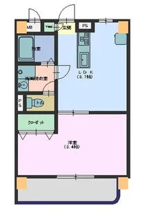 リヴェール中央【2階】の間取り
