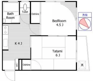 ハートピア駒込【2階】の間取り