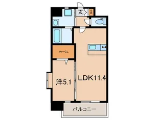 グランジャー小倉【6階】の間取り