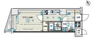 B CITY 高田馬場 alivie【4階】の間取り