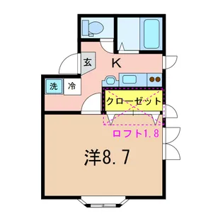 アイビー【2階】の間取り