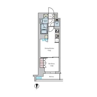 Brillia ist 池尻大橋 ブリリアイスト池尻大橋【5階】の間取り