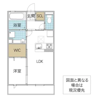 プレミスト東石川【1階】の間取り