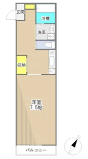 カーザ・チェレステ東武練馬【2階】の間取り