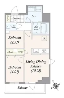 GRAN PASEO 浅草橋II【2階】の間取り