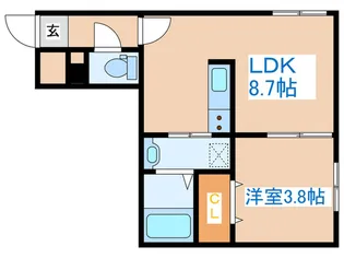 ユーゴーズs5【5階】の間取り