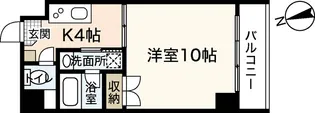 アンソレイユ舟入南【6階】の間取り