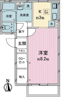 ヒカリピュア日進【1階】の間取り