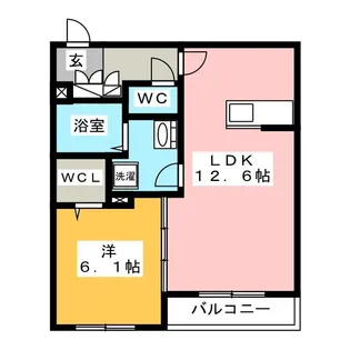 リオリエント華陽【2階】の間取り