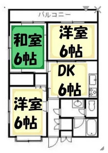 ベルシェ弐番館【3階】の間取り