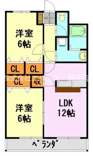 デューク浜野【2階】の間取り