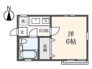 依田ハイツ【1階】の間取り