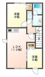 メープルハイツ筒井 A棟【1階】の間取り