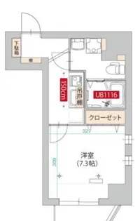 グラティチュード武蔵新城【4階】の間取り
