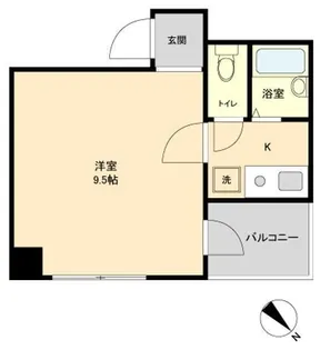 S-FORT日本橋箱崎(エスフォート日本橋箱崎)【9階】の間取り