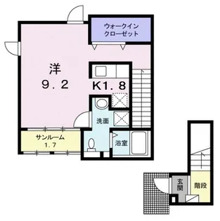 ファシェーネ【2階】の間取り