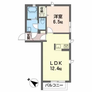 コンフォート櫂【1階】の間取り