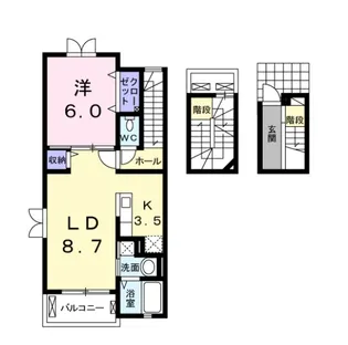 エターナルプレース【3階】の間取り