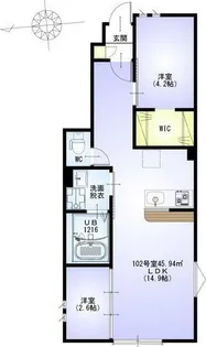 VILLEST 溝の口 SOUTH【1階】の間取り