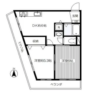 コーポ細谷【3階】の間取り