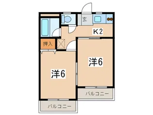 アゼリアガ-デンズ相武台【4階】の間取り