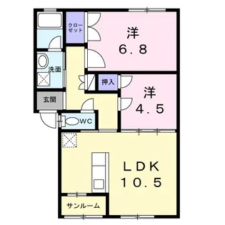 ル・ビジュー【2階】の間取り