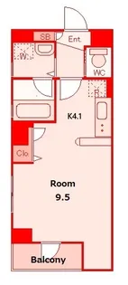 アンリジェール【5階】の間取り