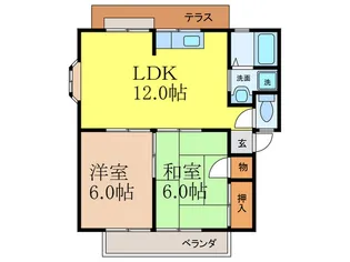 プランドールピア【1階】の間取り