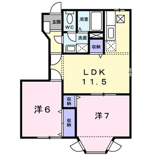 ESPOIR KURODA【1階】の間取り