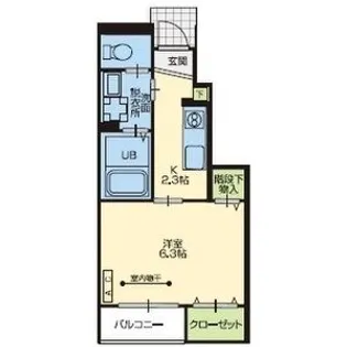 メゾン サンカント【1階】の間取り