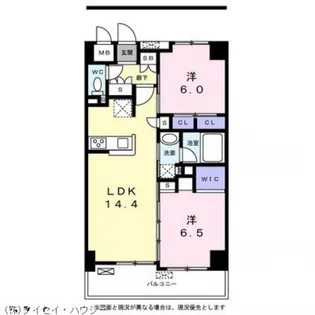 フラッツ庚午【3階】の間取り