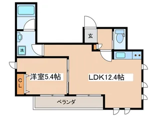 南町Park Side Lodge A棟【1階】の間取り