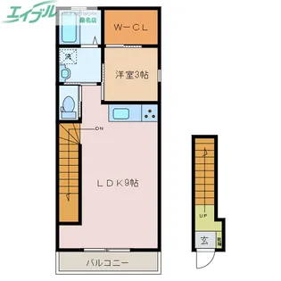ラトゥール川越【2階】の間取り