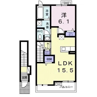 ルタンR【2階】の間取り