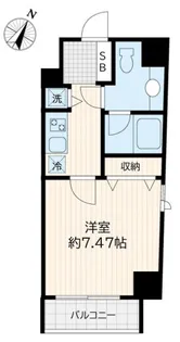 アリエルズ赤坂【7階】の間取り