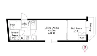 グランパセオ代々木上原II【2階】の間取り