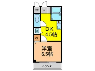 コムプラザII【1階】の間取り