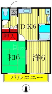 セピアコートB【1階】の間取り