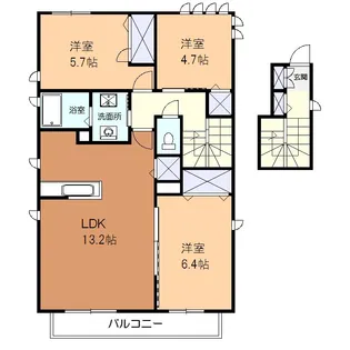 ベルクレスト【2階】の間取り