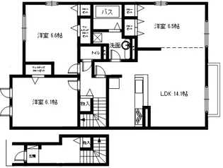 la chance【2階】の間取り