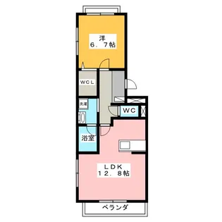 アビタシオン プリュム【3階】の間取り