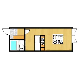 クリスタルハイツ【1階】の間取り