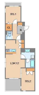 ヴィラ ルミエールII【1階】の間取り