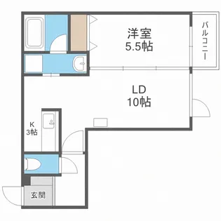 ラ・シュエット宮の森【1階】の間取り