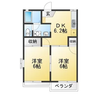 コートサンモール【2階】の間取り