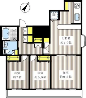 Villa Shoan-ヴィラ松庵-(旧サイトウビル)【3階】の間取り