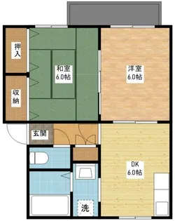 セジュールサンライズA【2階】の間取り
