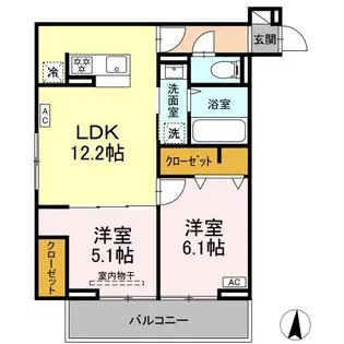 ブリューエン淵野辺【3階】の間取り