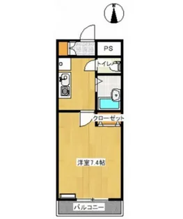 キャッスル絵図町【4階】の間取り