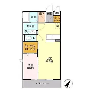 パークドプランタン B【3階】の間取り